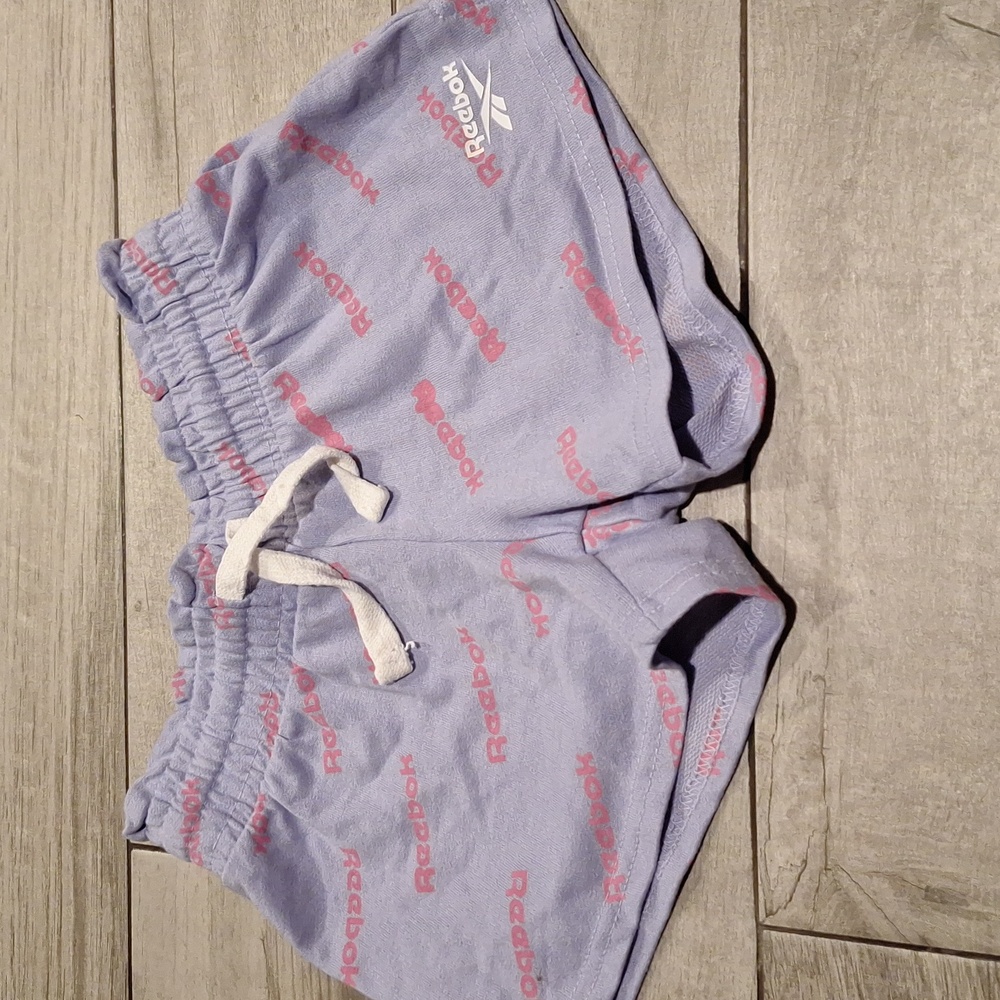 🍁Reebok Kids' Lavender and Pink Logo Shorts🍿